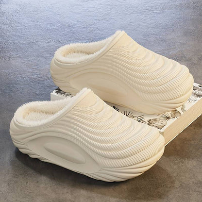 Plush Lined EVA Slip On Clogs for Winter Warmth