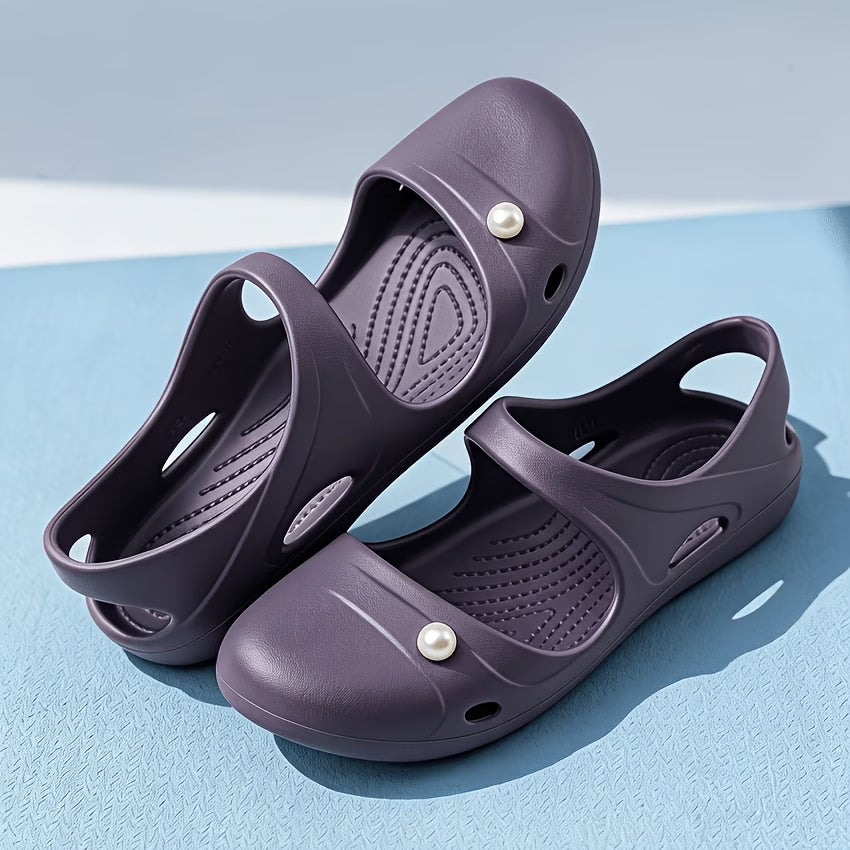 Women's Pearl Accent Summer Slides