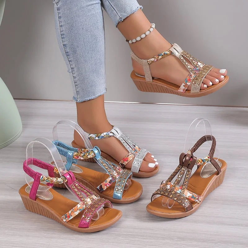 Women’s Rhinestone Open Toe Sandals