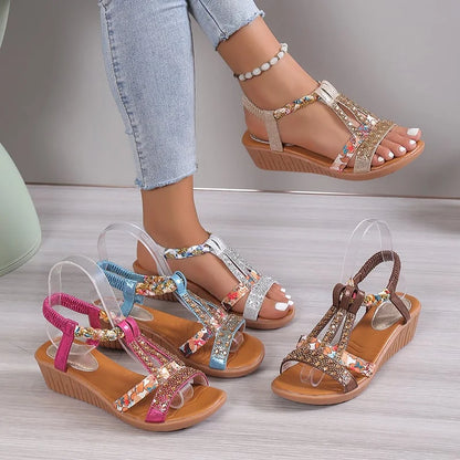 Women’s Rhinestone Open Toe Sandals
