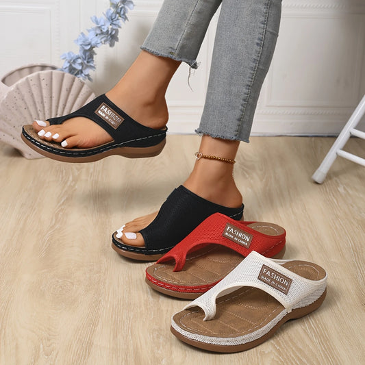 Breathable Wedge Sandals - Slip-On Platform for Any Occasion