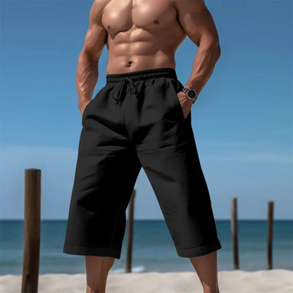 Men’s Cropped Drawstring Lounge Trousers