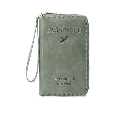 Multi Compartment Travel Passport Wallet