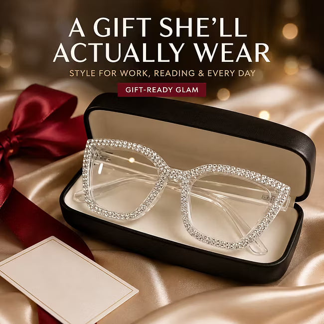 Women's Sparkle Cat Eye Reading Glasses