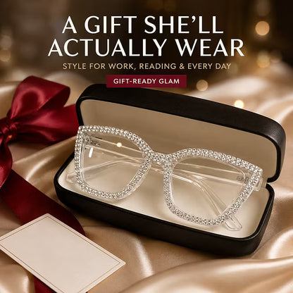 Women's Sparkle Cat Eye Reading Glasses