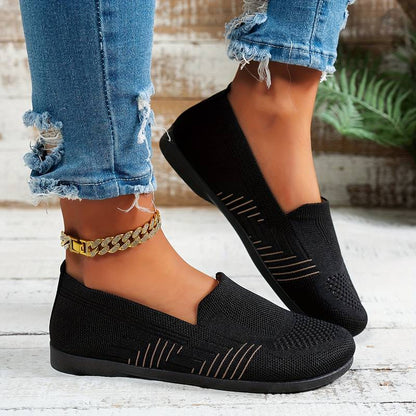 Women’s Breathable Slip On Mesh Driving Trainers