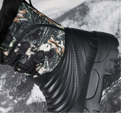 Men’s Waterproof Safety Hiking Boots with Wide Toe and Ankle Support