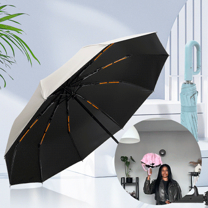 Windproof Ring-Buckle Automatic Travel Umbrella