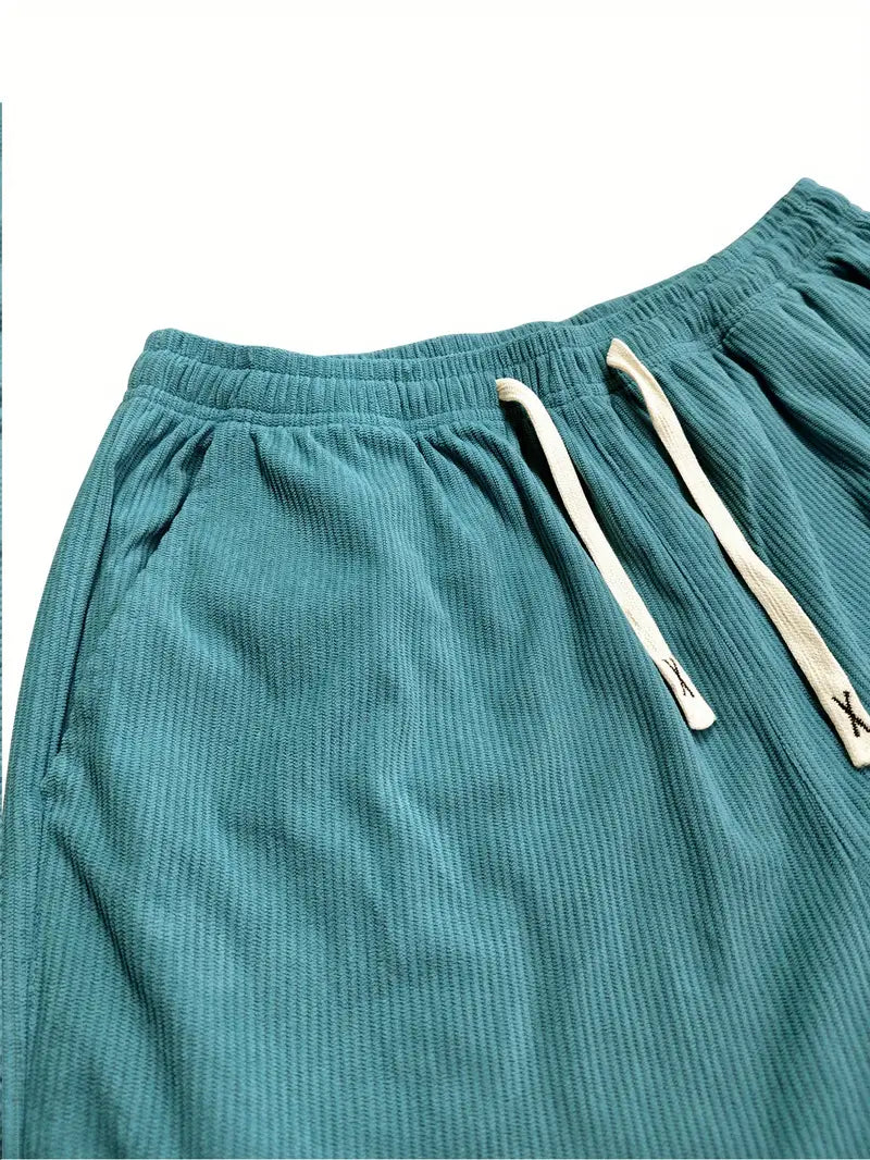 Women’s Soft Ribbed Corduroy Wide-Leg Trousers