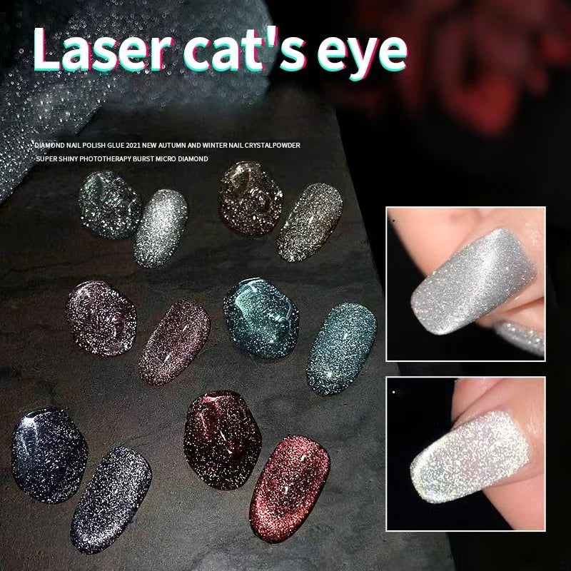 Women's Glitter Cat-Eye Gel Nail Polish