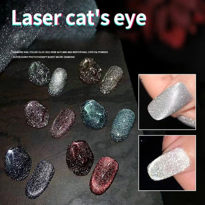 Women's Glitter Cat-Eye Gel Nail Polish