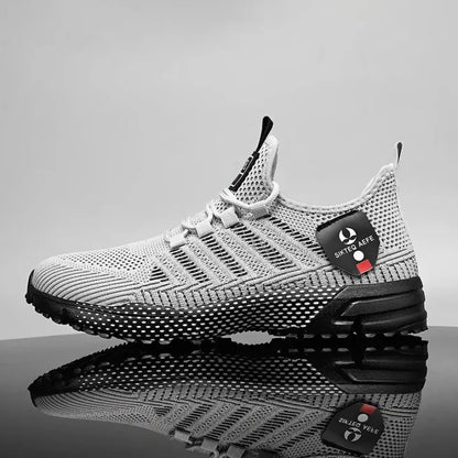 Men’s Knitted Lace-Up Trainers
