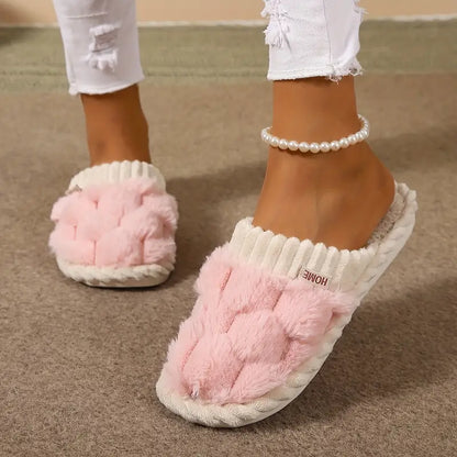 Fuzzy & Plush Closed Toe Slipper
