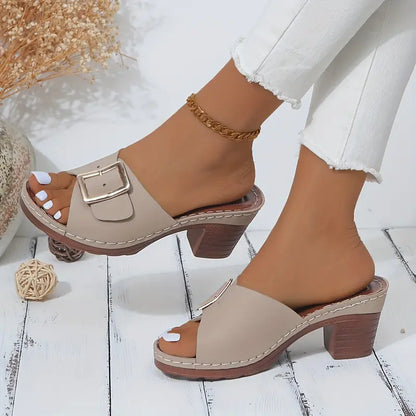 Women's Square Heel Sandals