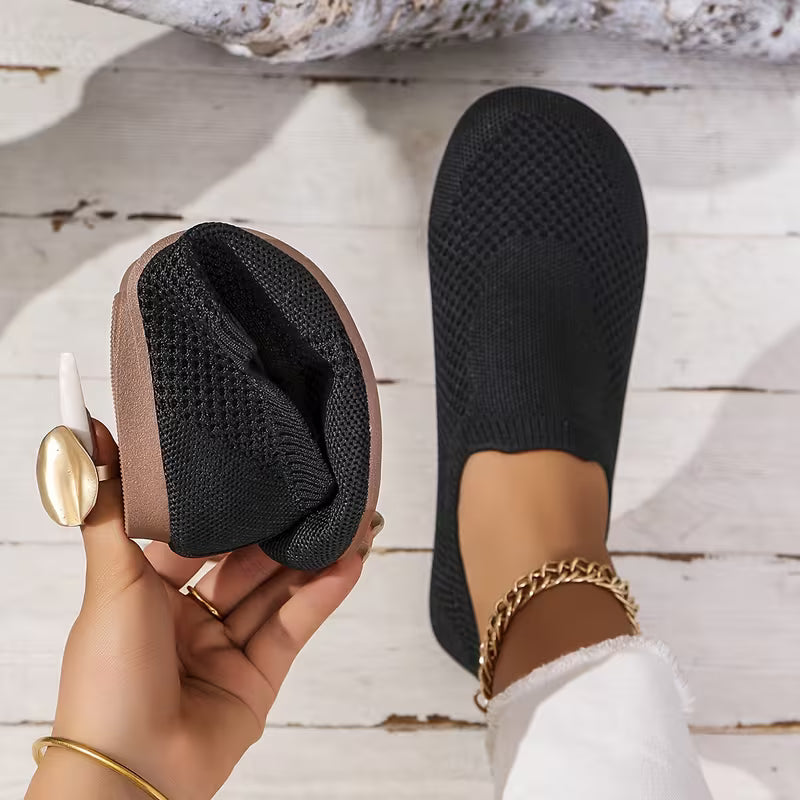 Women’s Knitted Slip-On Flat Shoes