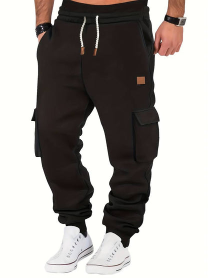 Men’s Classic Tapered Joggers with Drawstring Waist