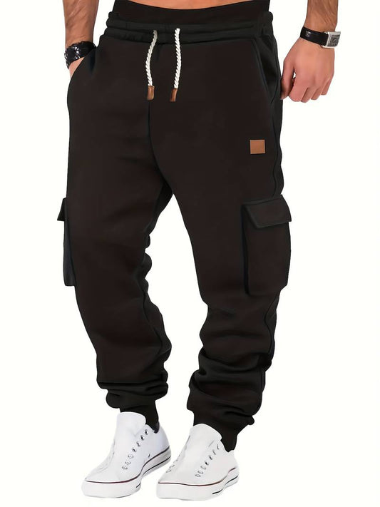 Men’s Classic Tapered Joggers with Drawstring Waist