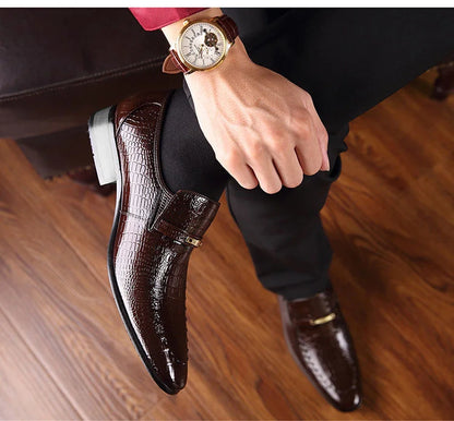 Men's Italian Leather-Look Shoes