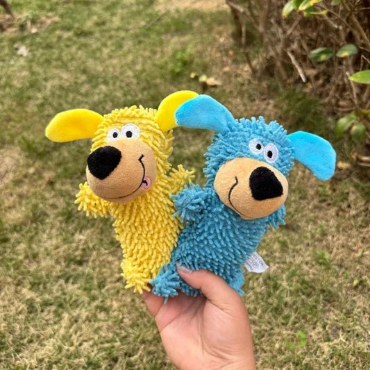 Chenille Noodle Squeaky Dog Plush Toy