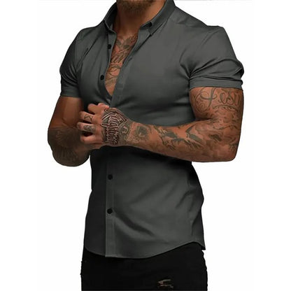 Men’s Slim-Fit Short-Sleeve Shirt