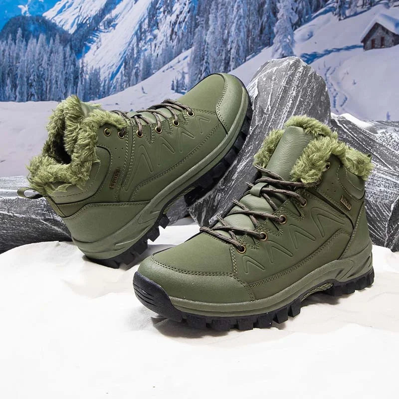 Men’s Waterproof Wide-Toe Hiking Work Boots