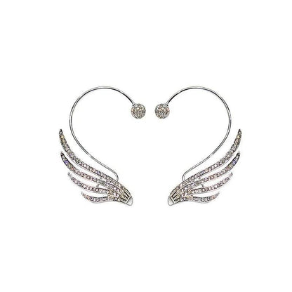 Women’s Angel Wing Crystal Ear Cuff Earrings