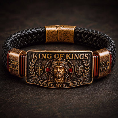 King of Kings Adjustable Christian Faith Bracelet