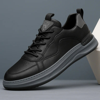Men's Leather-Look Trainers