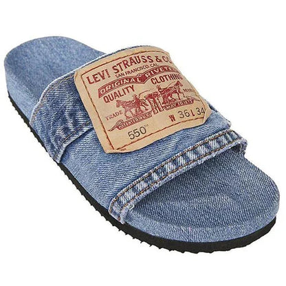 Women's Denim Slides