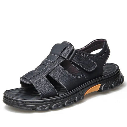 Soft Leather-Look Non-slip Beach Sandals for Men