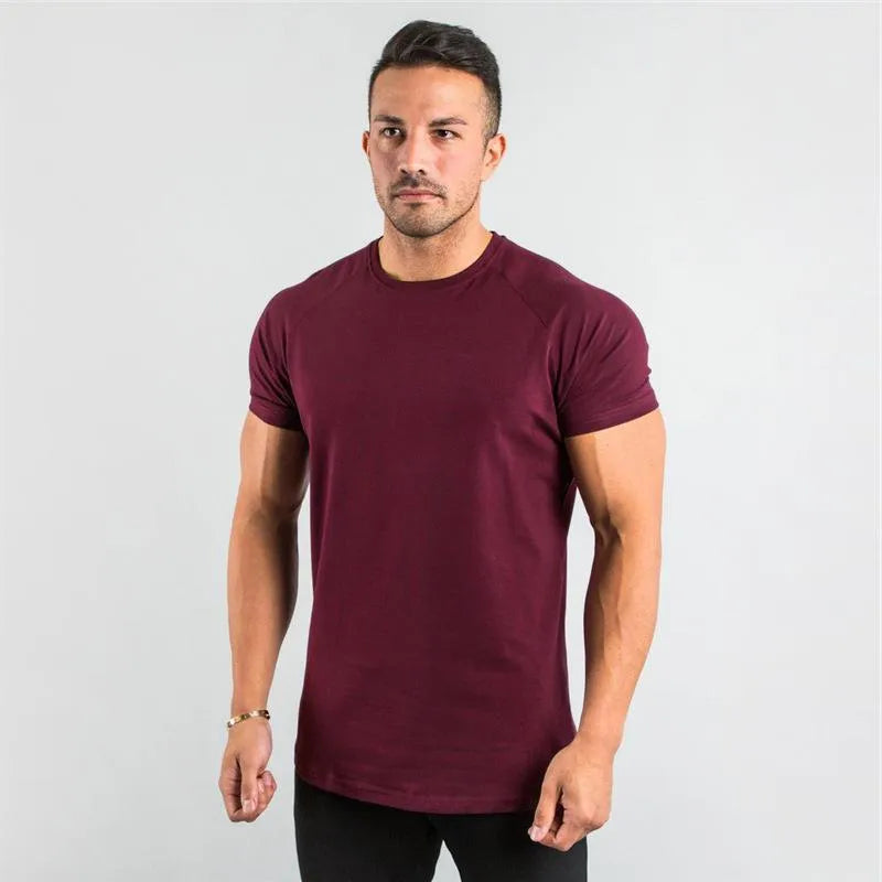 Men’s Raglan Sleeve Crew Neck Athletic T-Shirt