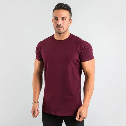 Men’s Raglan Sleeve Crew Neck Athletic T-Shirt