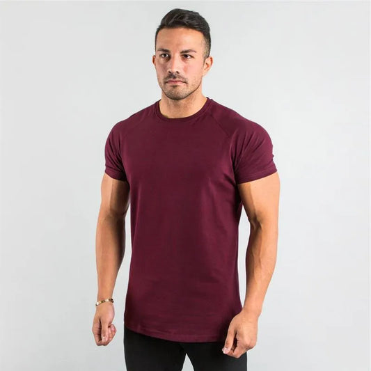 Men’s Raglan Sleeve Crew Neck Athletic T-Shirt