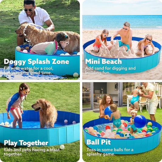 Large Foldable Family and Pet Wading Pool