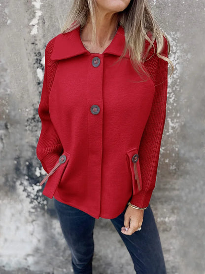 Women’s Soft Draped Lapel Cardigan Jacket