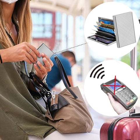 RFID Blocking Aluminium Credit Card Holder Wallet