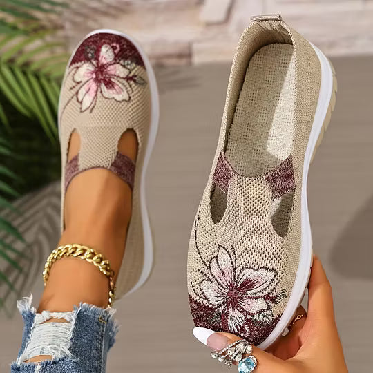 Women's Floral Slip-On Shoes