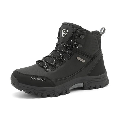 (⏰Limited Time Sale 70% OFF) Men's Outdoor Ankle Support Wide Toe Arch Support Hiking Boots Comfortable Waterproof Non-slip Anti-puncture Hiking Boots