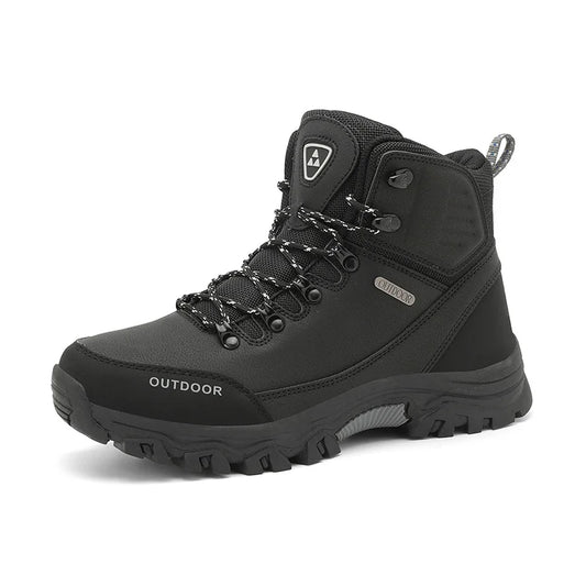 (⏰Limited Time Sale 70% OFF) Men's Outdoor Ankle Support Wide Toe Arch Support Hiking Boots Comfortable Waterproof Non-slip Anti-puncture Hiking Boots