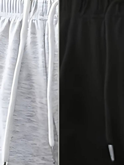 Women’s Wide-Leg Casual Drawstring Sports Trousers
