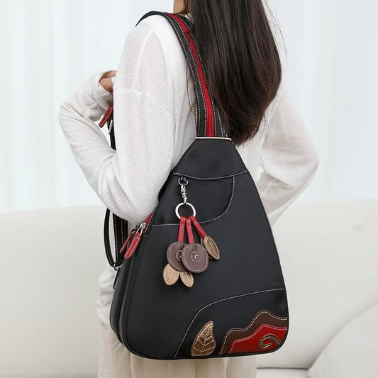 Women’s Floral Appliqué Lightweight Backpack