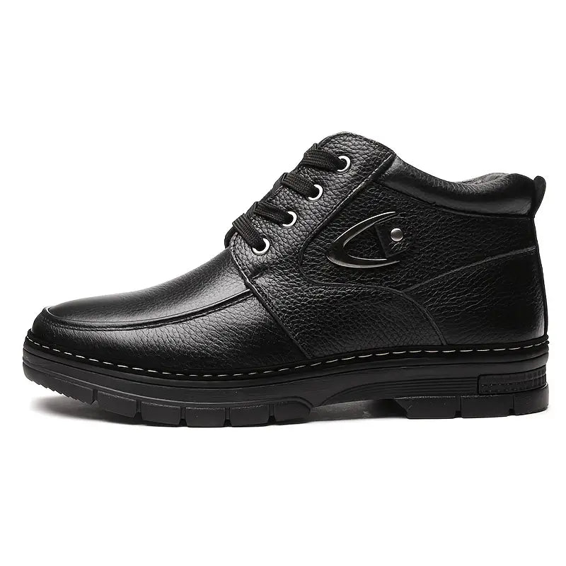 Men's Thermal Leather-Look Winter Boots