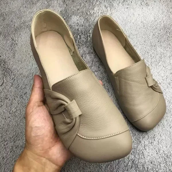 Women's Leather-Look Soft-Soled Non-Slip Shoes