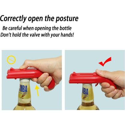 Bottle Cap Pop & Launch Opener Gadget
