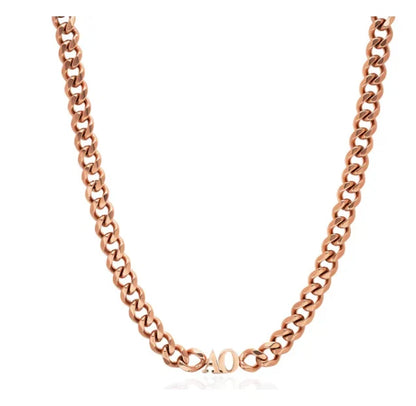 Personalised Two Initial Cuban Chain Necklace