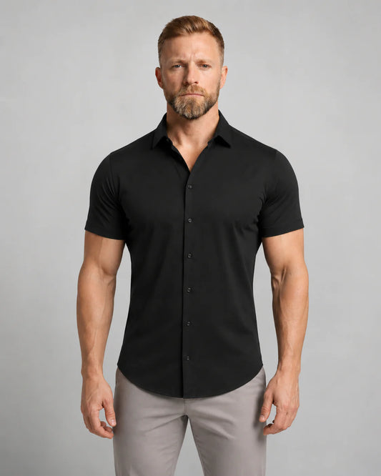 Men's Short-Sleeve Button-Down Shirt