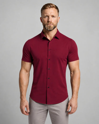 Men's Short-Sleeve Button-Down Shirt