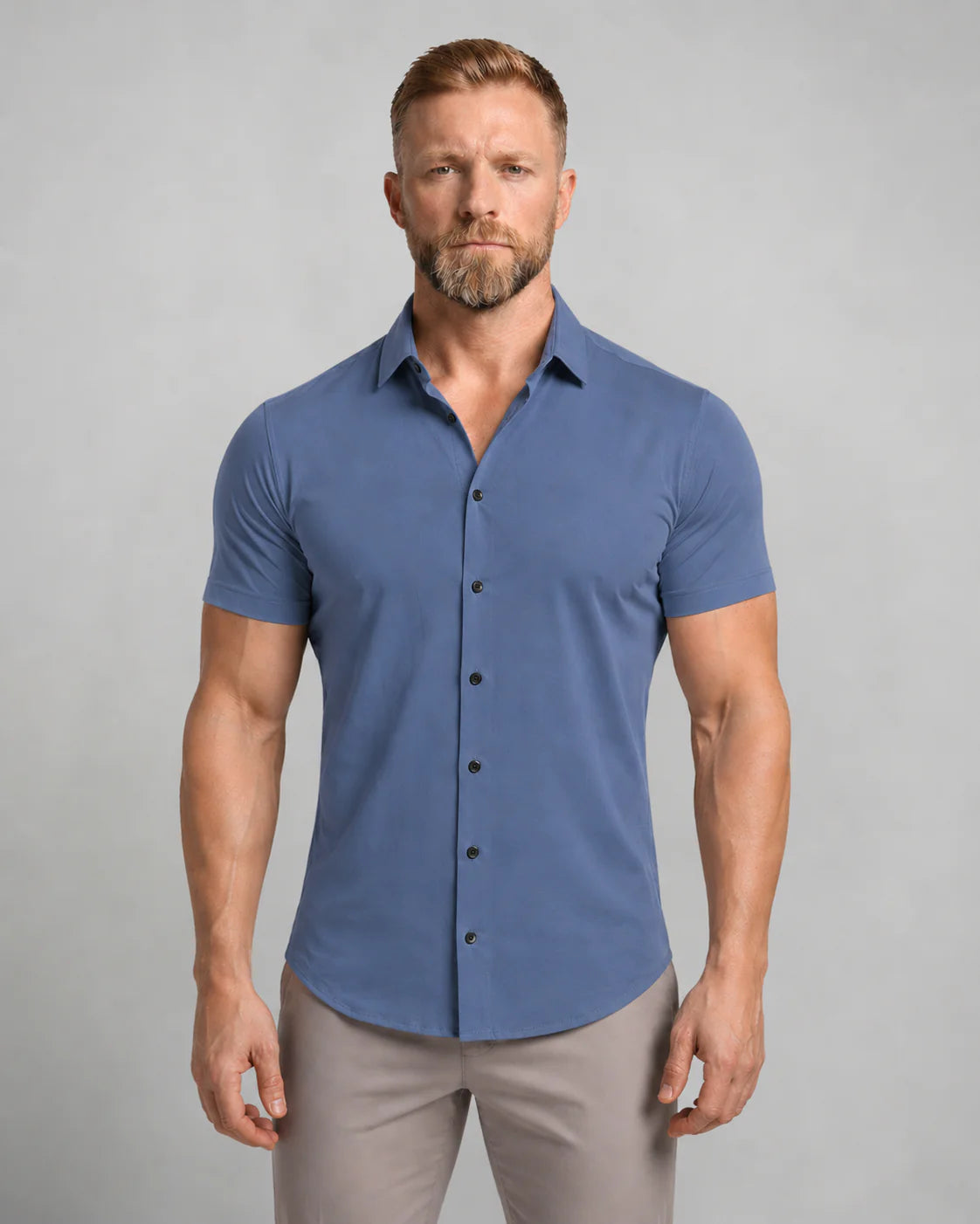 Men's Short-Sleeve Button-Down Shirt