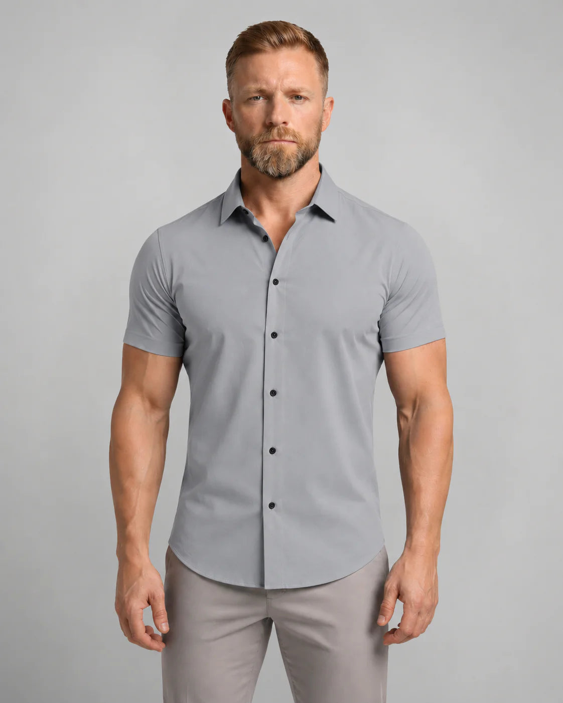 Men's Short-Sleeve Button-Down Shirt