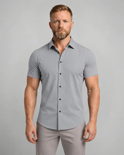 Men's Short-Sleeve Button-Down Shirt